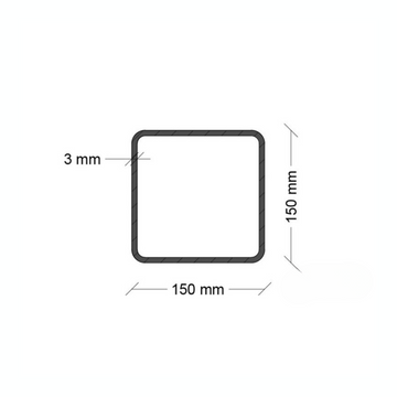 Tubolare Quadro 150x150