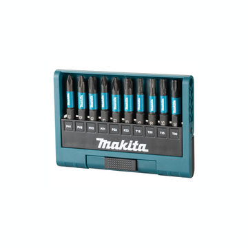 Makita Set 10 pezzi inserti 50mm Impact Black E-12011