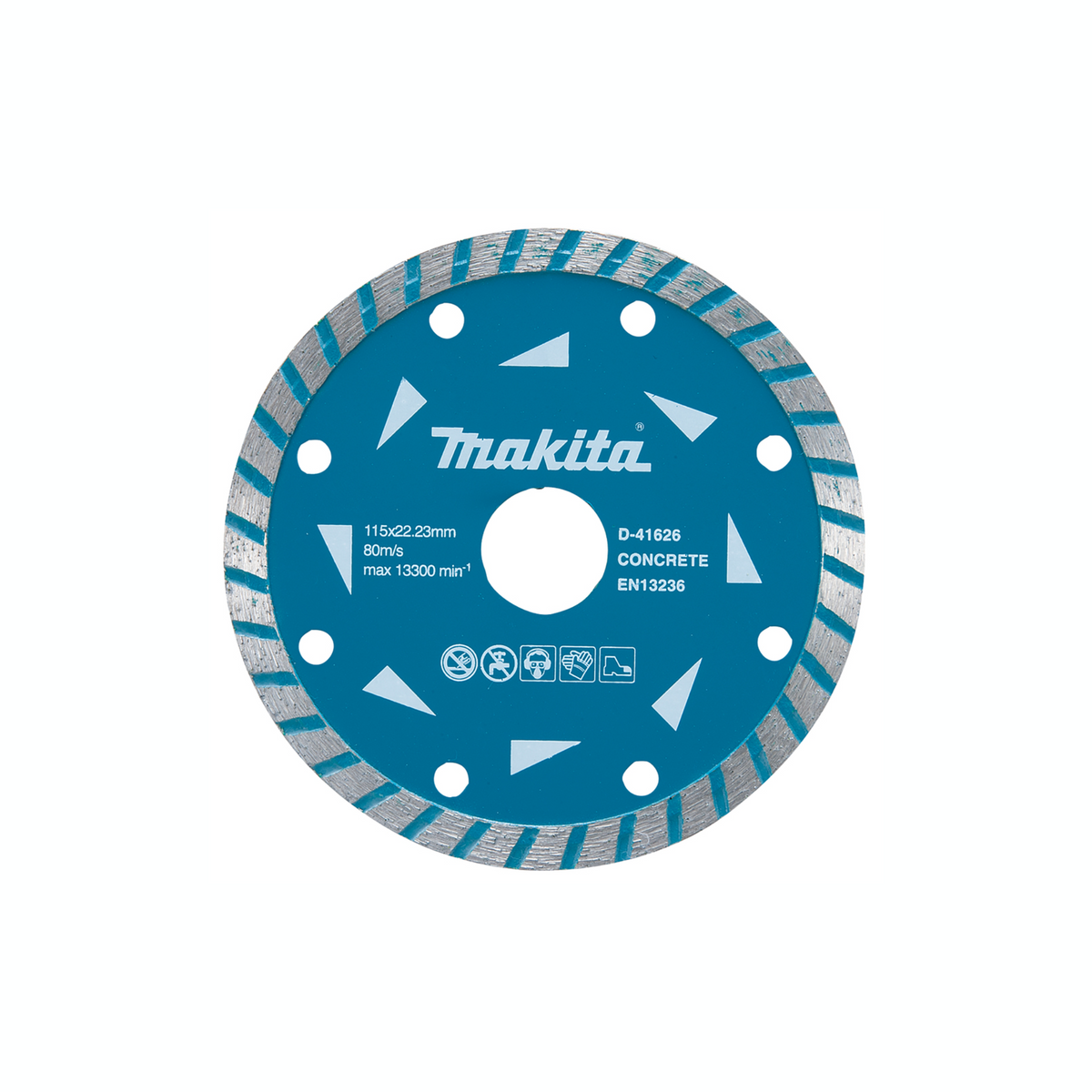 Makita Disco diamantato Turbo, 115x22,23mm, a secco D-41626