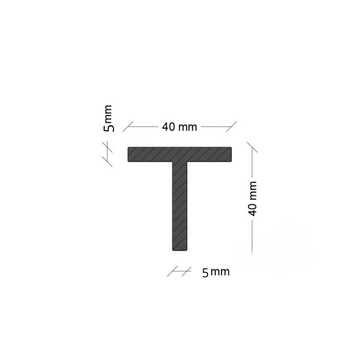 Ferro a T 40X40