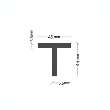 Ferro a T 45X45