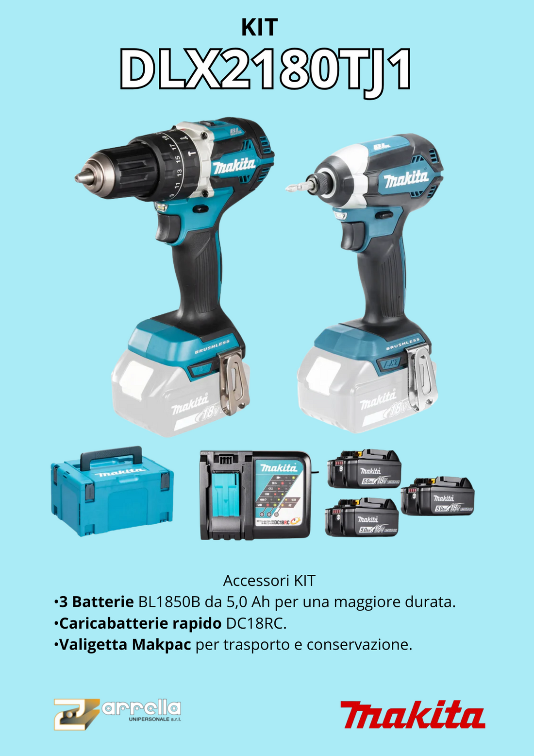 Combo Kit Makita LXT ® DLX2180TJ1