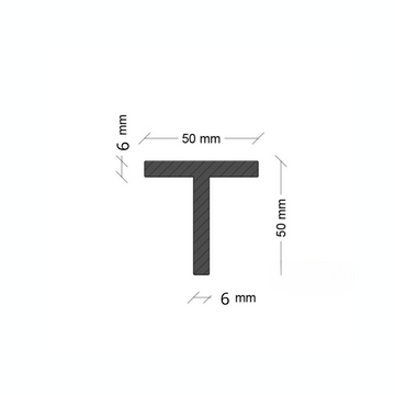 Ferro a T 50X50