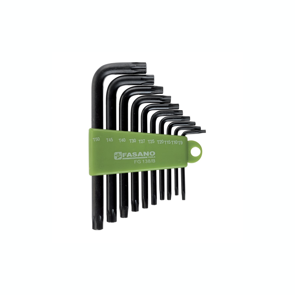Set 10 chiavi maschio a L con impronta Torx - serie lunga FG 138/C
