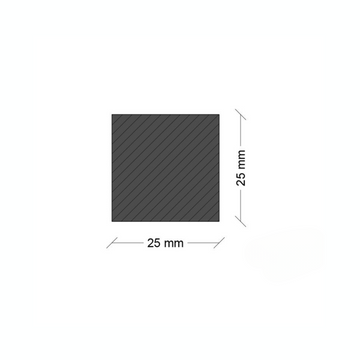 Ferro Quadro MM 25