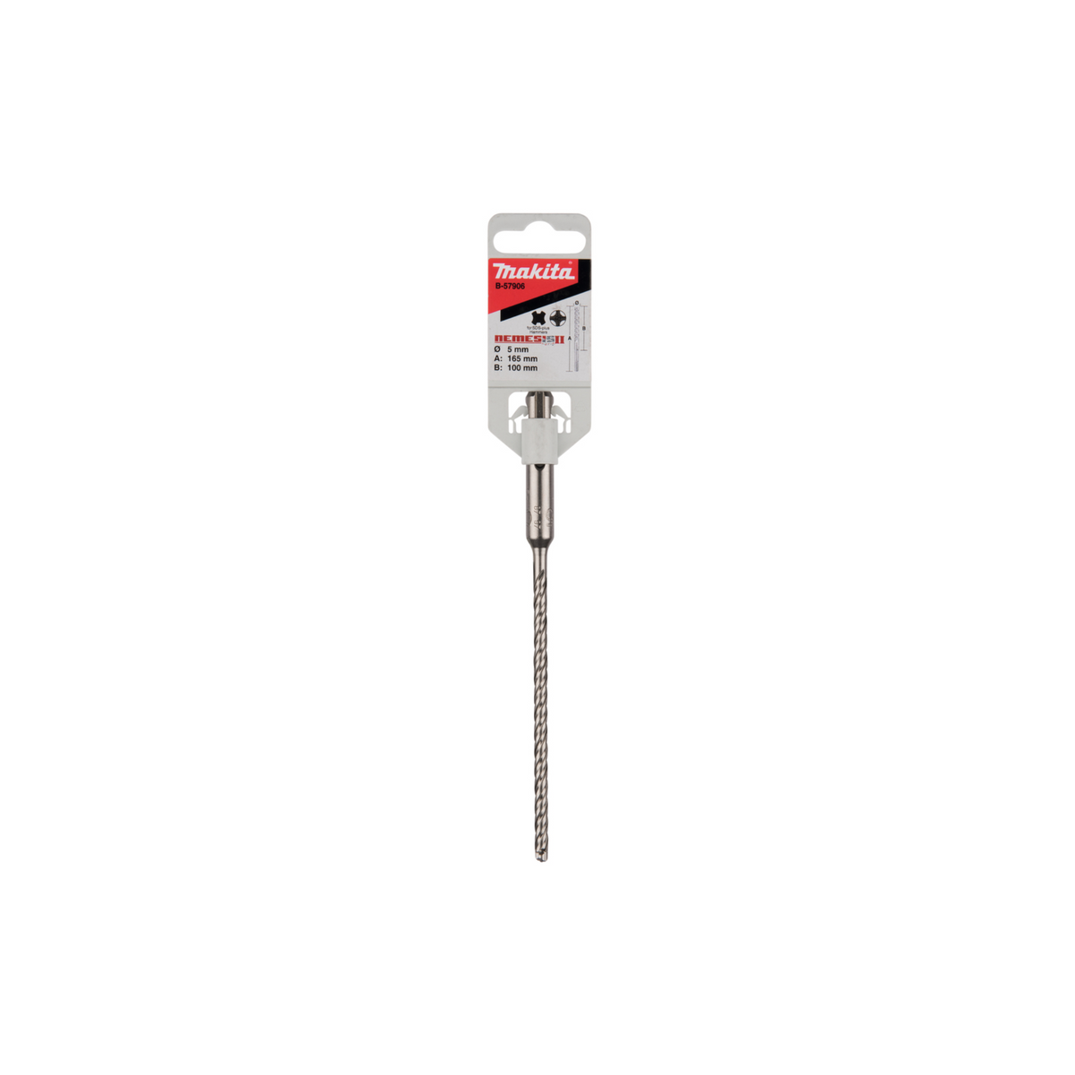 Punta Makita SDS-PLUS 5x165mm • Utile 100mm