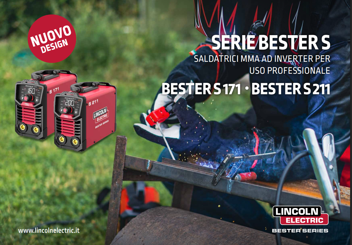 SALDATRICI ELETTRODO BESTER S 171 ART: B18267-1 230V/1Ph - Corrente di uscita: 160A@20%
