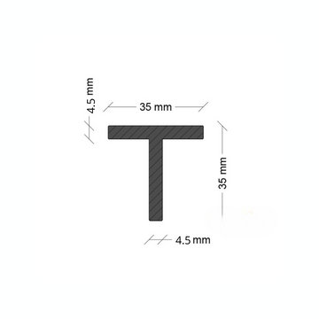 Ferro a T 35x35