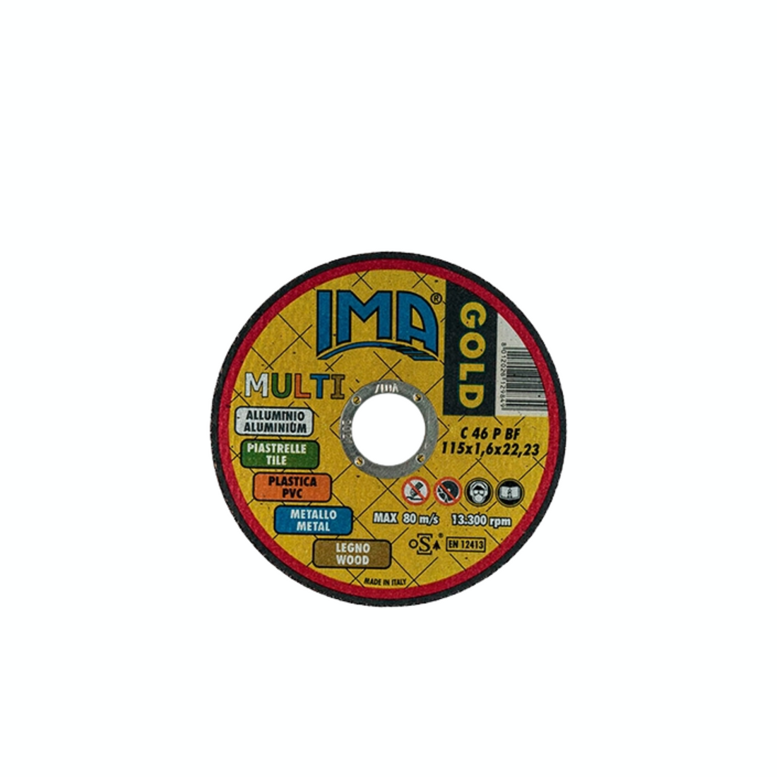 CONFEZIONE 50 DISCHI IMA GOLD MULTI PER MATERIALI DIVERSI COME ALLUMINIO, PIASTRELLE, PLASTICA, METALLO E LEGNO