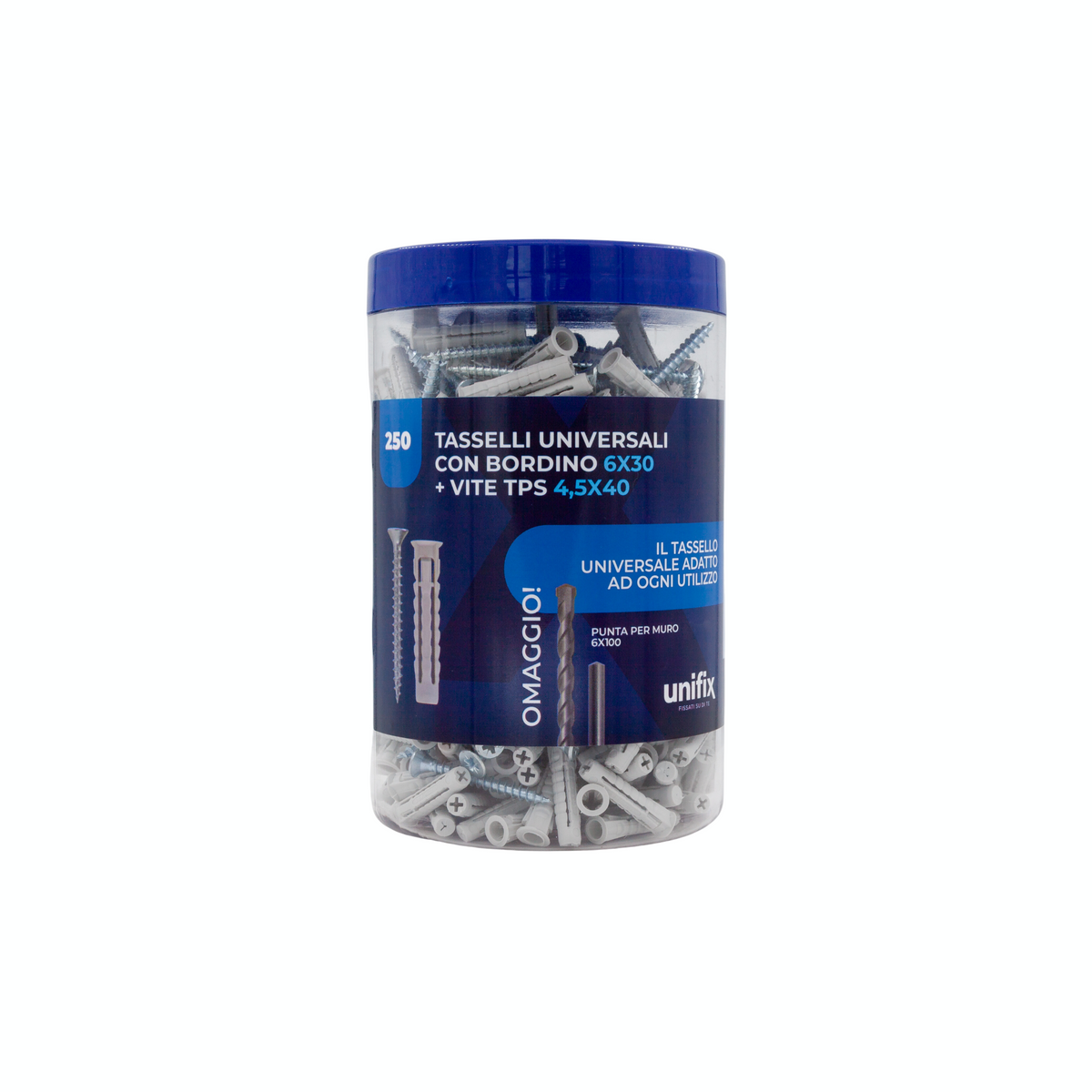 Unifix Barattolo con vite TPS Pozidriv e punta SUPRA