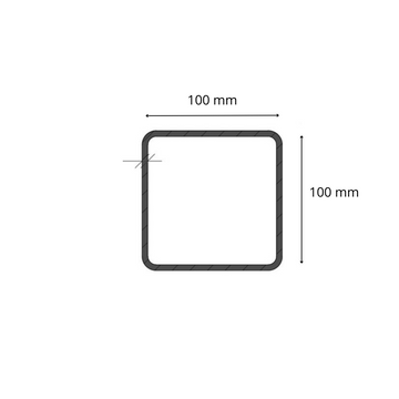 Tubolare Quadro 100x100