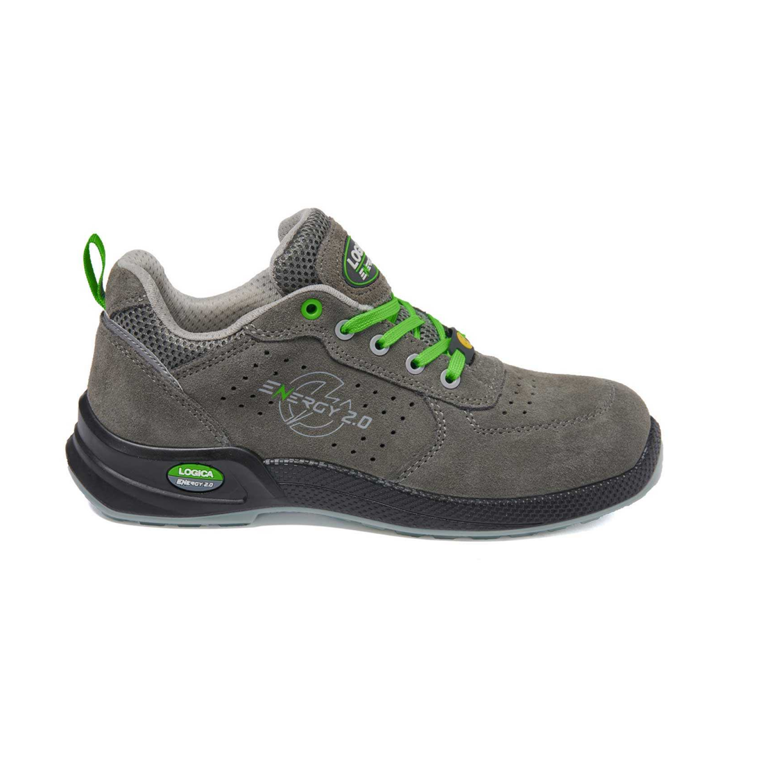 Logica Scarpe Antinfortunistica Bassa OASI : S1PS  GRIGIA Traspirante Linea Energy 2.0