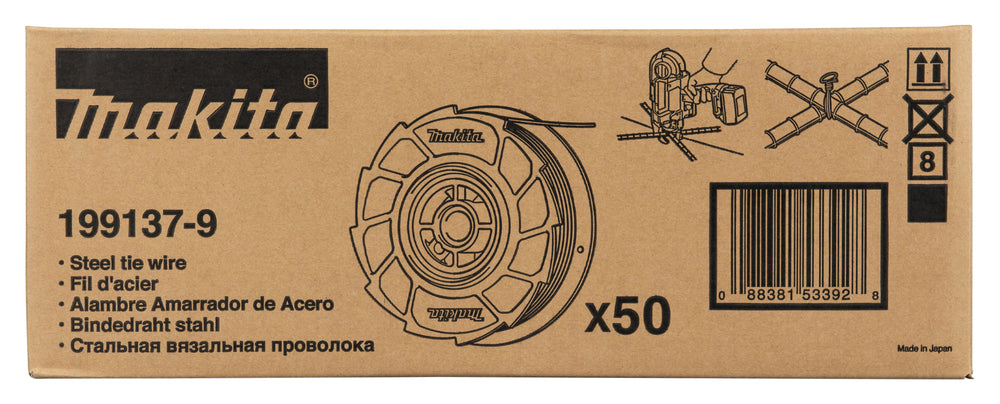 Makita 199137-9-5 Filo metallico per legaferri 50 pz a CF
