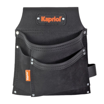 BORSA IN PELLE 3 TASCHE NERA PORTA UTENSILI
