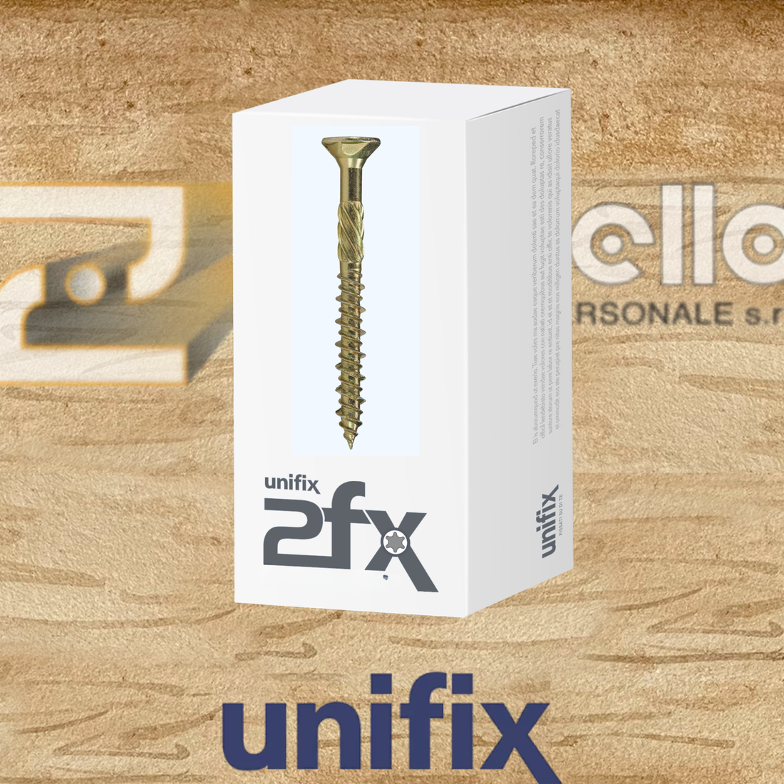 Unifix Vite 2FX Duofix EVO per fissaggi rapidi e sicuri - doppia filettatura - Confezione 50 PZ