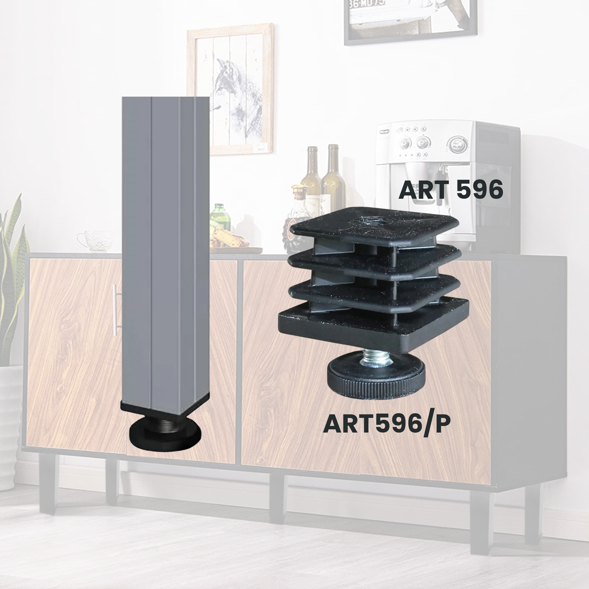 Tappo Regolabile Quadrato in plastica Art. 596
