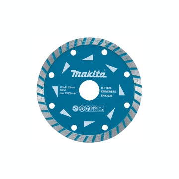 Makita Disco diamantato Turbo, 115x22,23mm, a secco D-41626