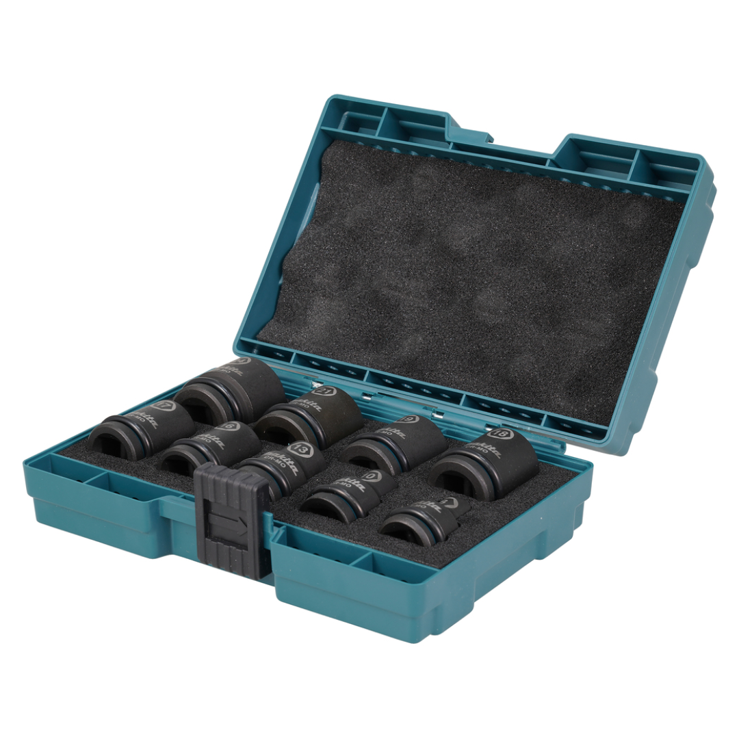 Set 9 chiavi a bussola Impact Black E-16564 attacco 1/2" quadro.