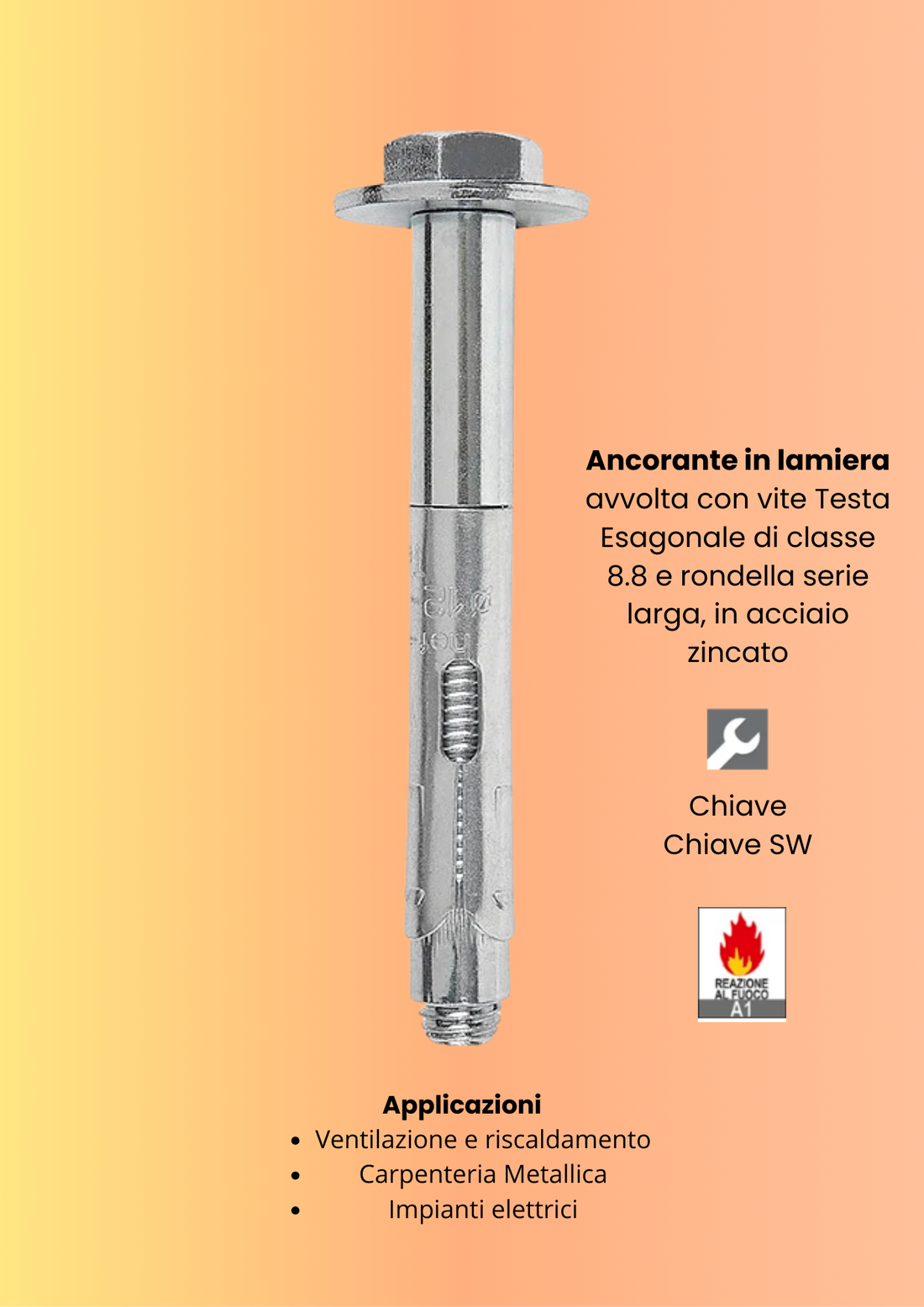 Tecfi Tassello in lamiera LZ01