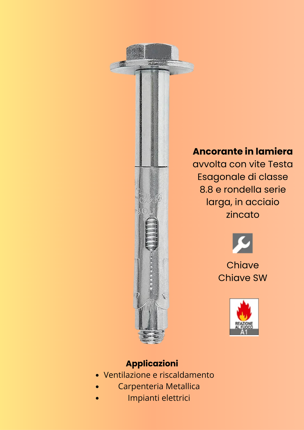 Tecfi Tassello in lamiera LZ01