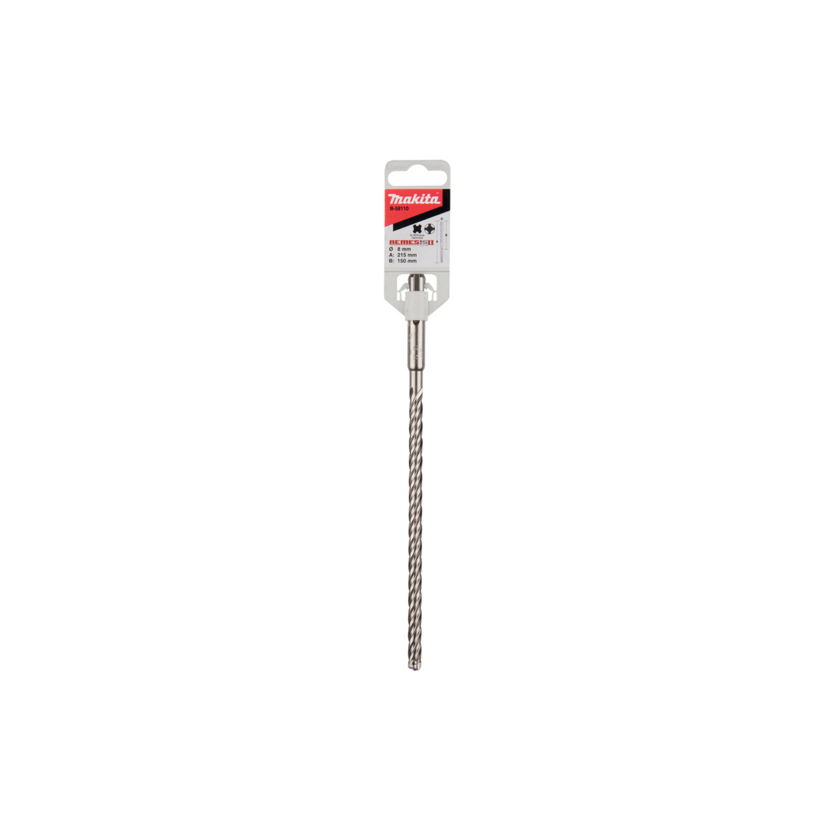 Punta Makita  SDS-PLUS B-58110 8x215mm • Utile 150mm