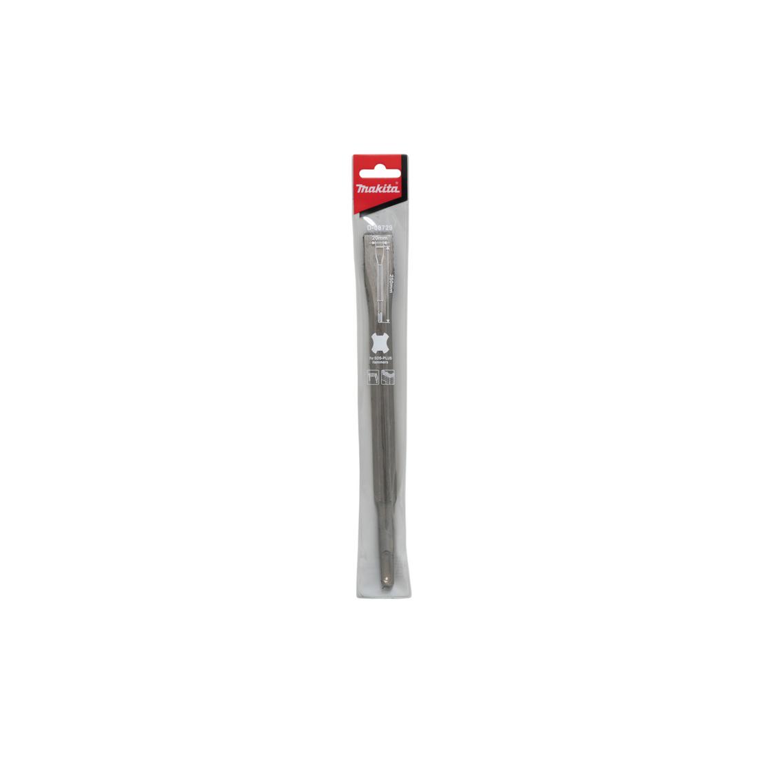 Scalpello largo Makita  SDS-PLUS 20x250mm  D-08729
