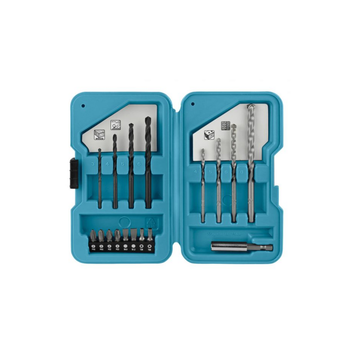 Set di punte e inserti Makita  17 pezzi  D-40200