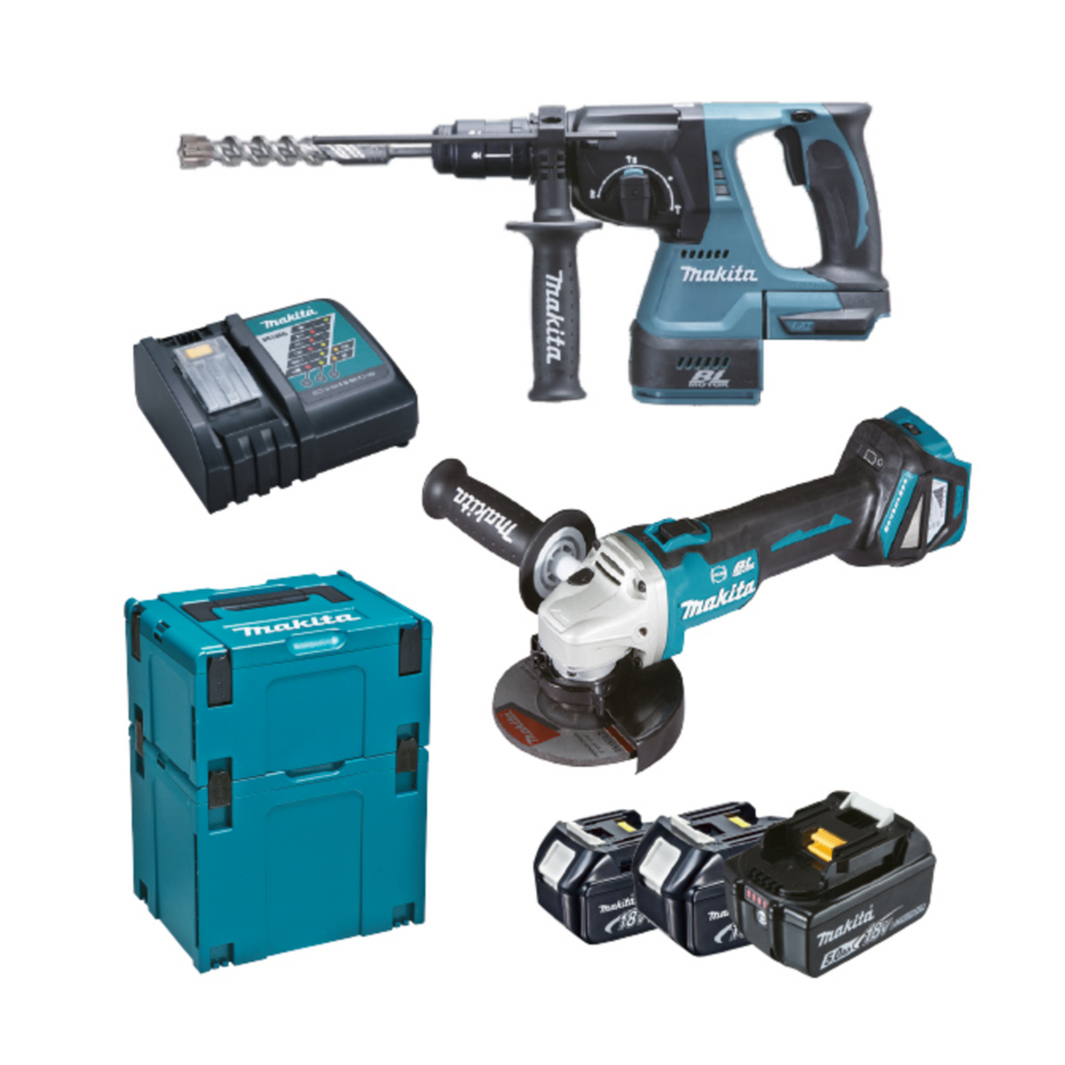 Set Elettroutensili Makita DLX2256TJ1 18V 5Ah