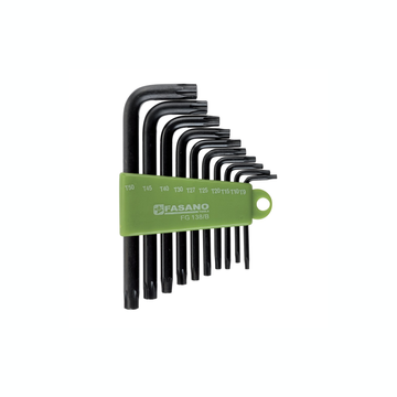Set 10 chiavi maschio a L con impronta Torx - serie lunga FG 138/C