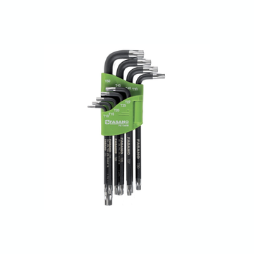 Set 10 chiavi maschio a L con impronta Torx FG 138/M