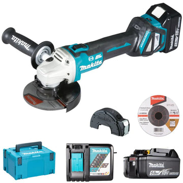Smerigliatrice Makita DGA513RTJ 18V 5Ah - 125mm