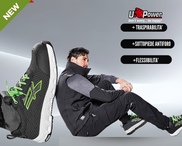 Scarpe antinfortunistiche U-Power Aton ESD S1PS HI HRO FO SR
