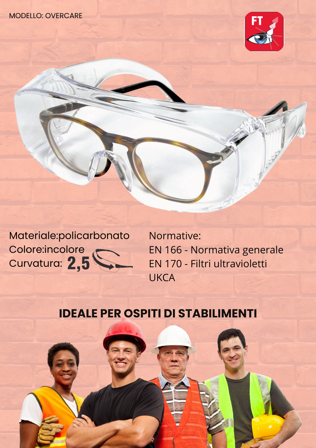 Occhiali Modello Overcare