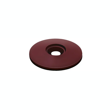 Tecfi Rondella in acciaio verniciato con guarnizione in EPDM vulcanizzato Rosso Siena RAL3009
