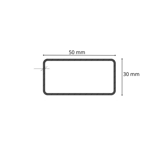 Tubolare Rettangolare 50x30