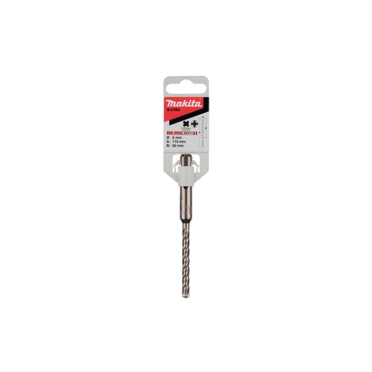 Punta Makita  SDS-PLUS Nemesis II B-57962