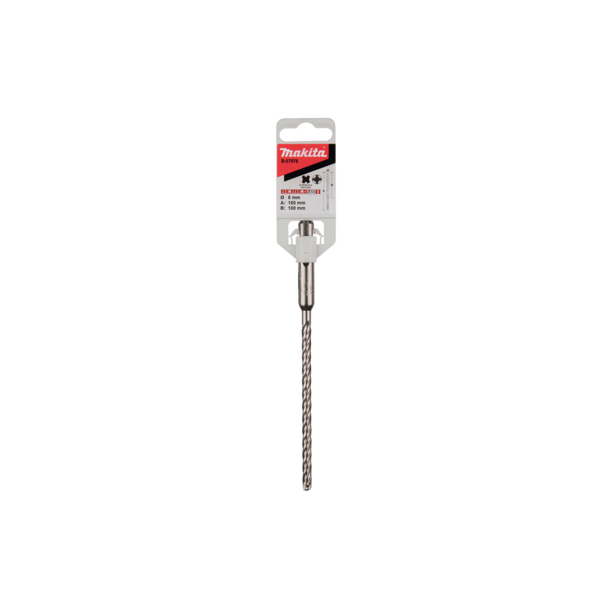 Punta Makita  SDS-PLUS  B-57978 6x165mm • Utile 100mm