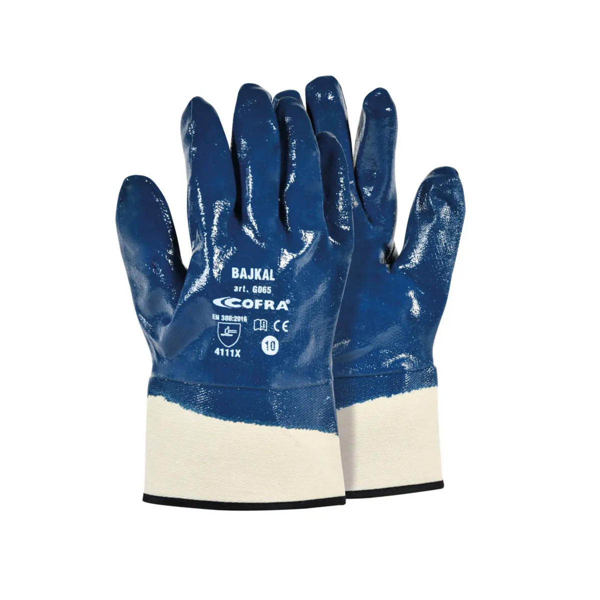 Bajkal G065 Guanto Cofra  in nitrile con manichetta