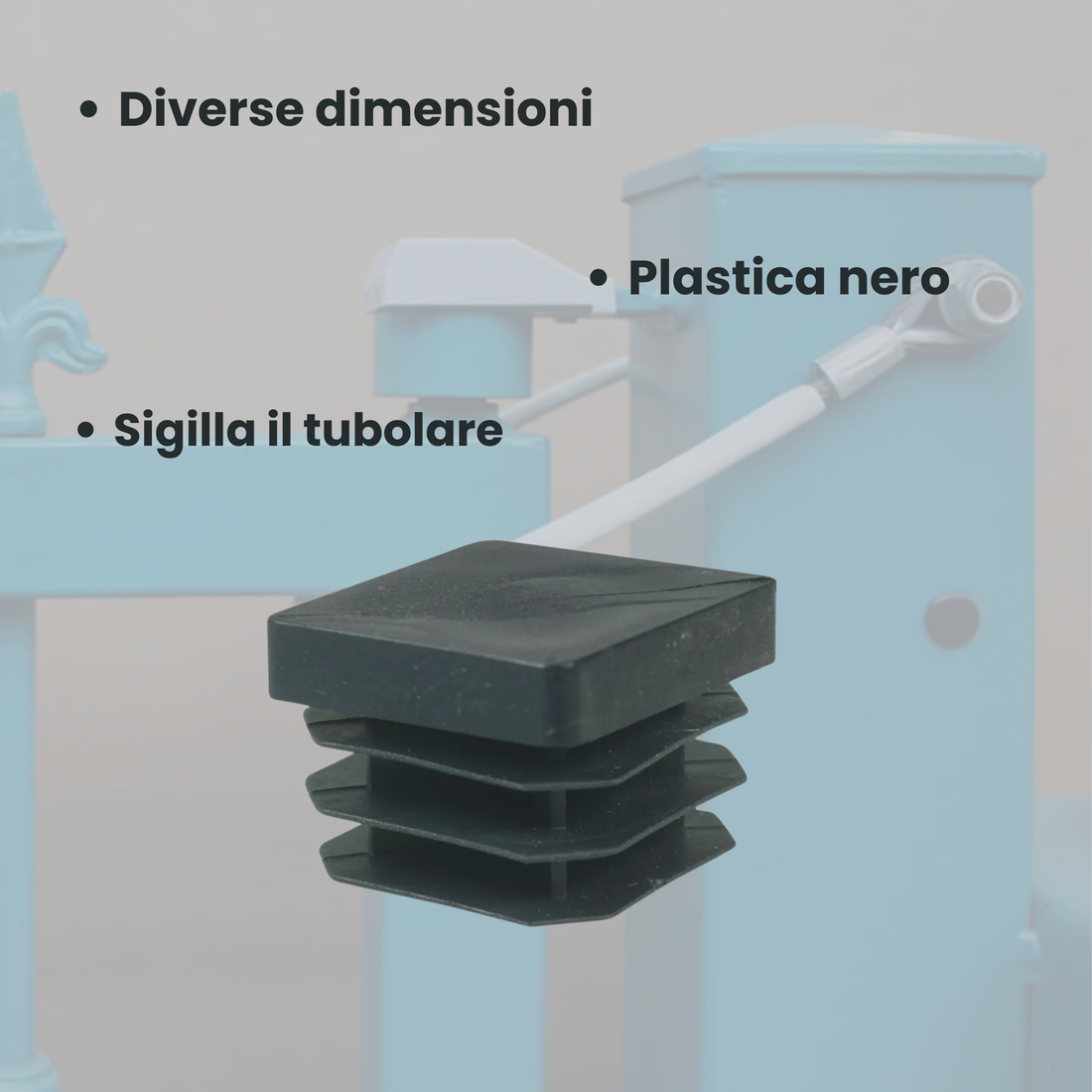 Copripilastro Quadrato in plastica  IBFM Art. 598