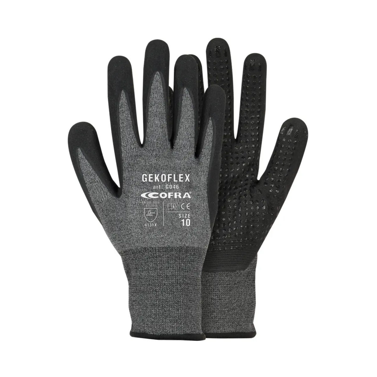 Gekoflex G046 Guanto Cofra  in nitrile puntinato con fodera idrorepellente