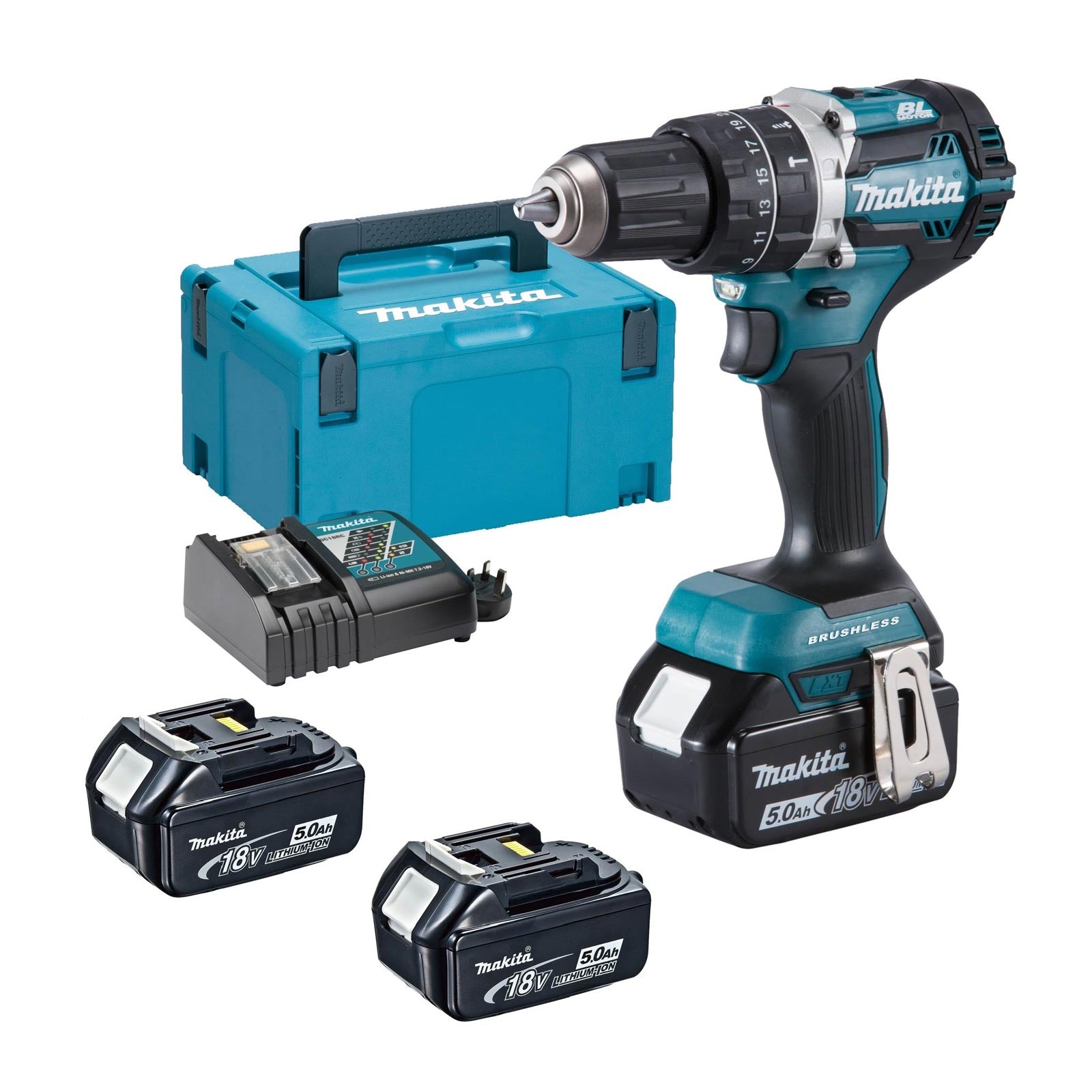 Trapano avvitatore Makita con percussione LXT ® DHP484RT3J